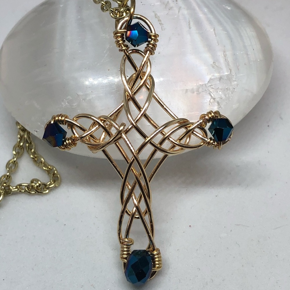 Handmade cross necklace